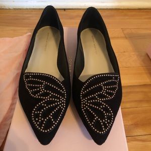 Black Suede Bibi Stud Butterfly, Sophia Webster